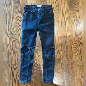 Free people black skinny jeans